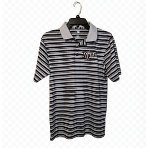MLB Genuine Tiger Striped Polo Shirt Men's - Size‎ S